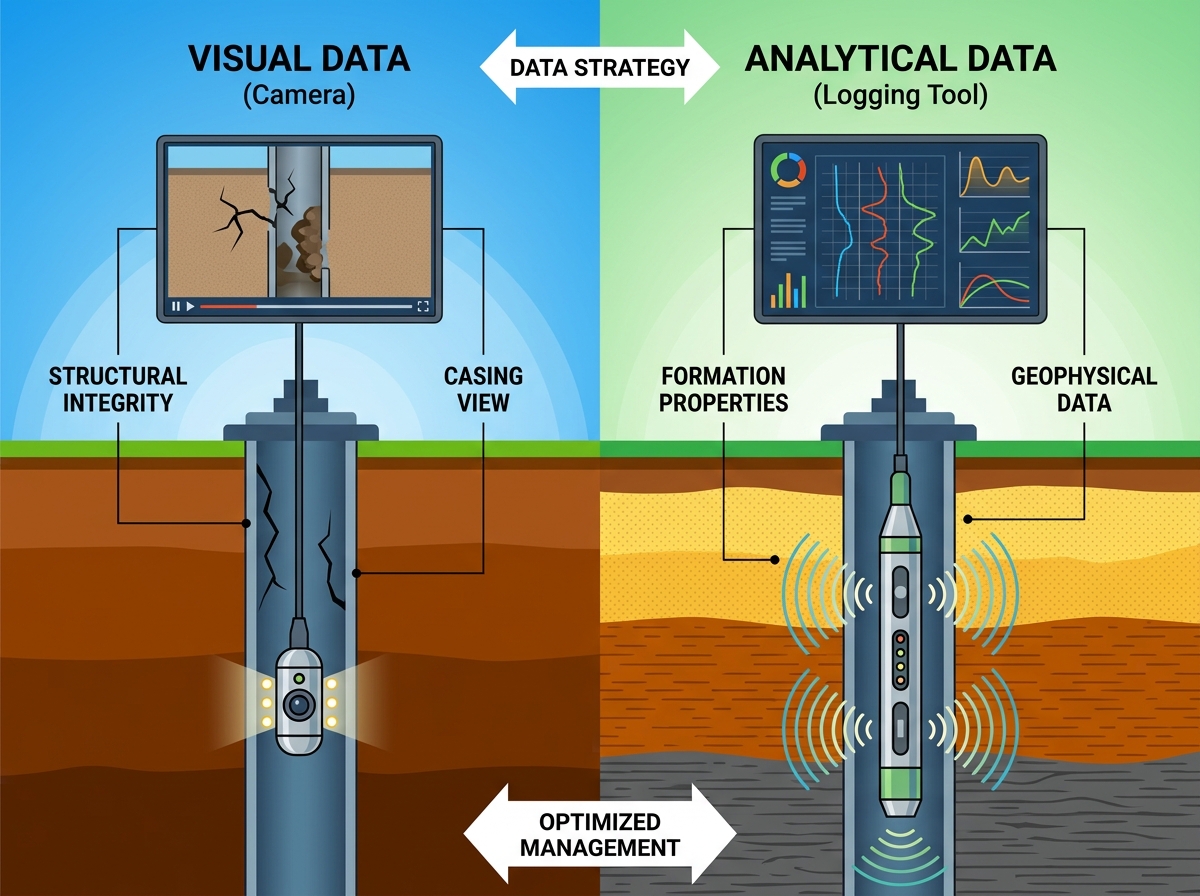 Borehole cameras and logging instruments