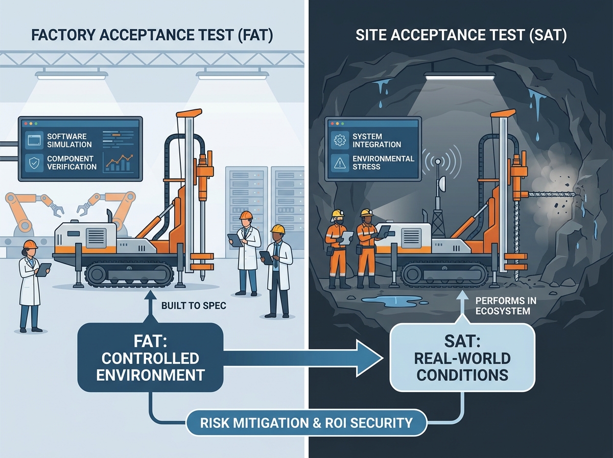 Automated underground drilling rigs in operation